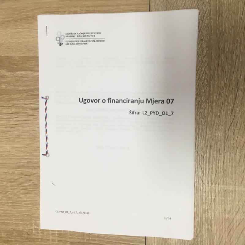 NAČELNIK OPĆINE GORNJA STUBICA POTPISAO UGOVOR O FINANCIRANJU MJERE 07