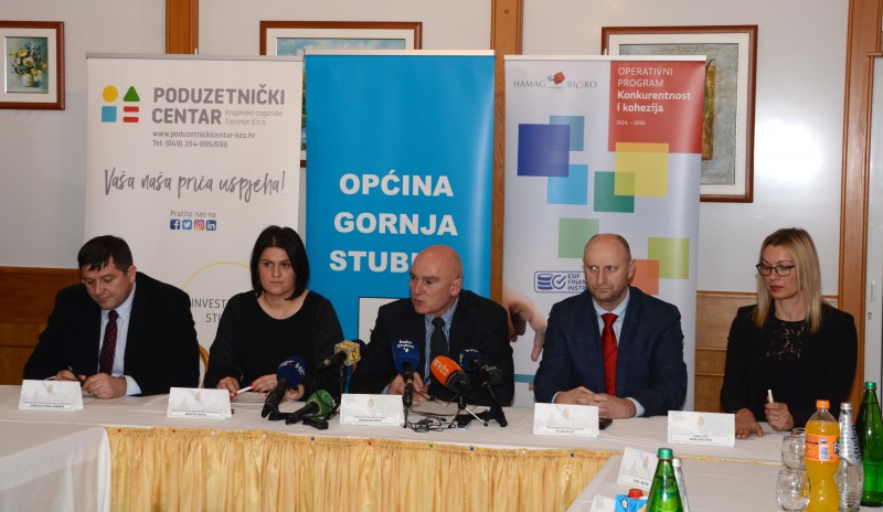 Na konferenciji za novinare održanoj u petak u Gornjoj Stubici predstavljeni su rezultati projekta u kojem je 13 obrtnika i gospodarstvenika iz Zagorja uselilo u prostor nekadašnje tvornice Dona