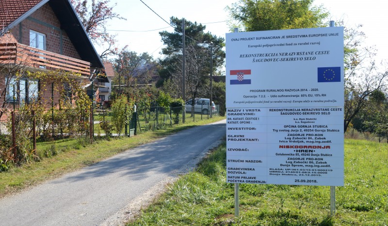 Završeni radovi na rekonstrukciji nerazvrstane ceste NC 2-022, Šagudovec – Sekirevo Selo