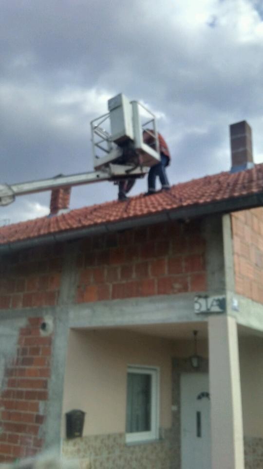 DVD Gornja Stubica izvršio rušenje dimnjaka u Slanom Potoku