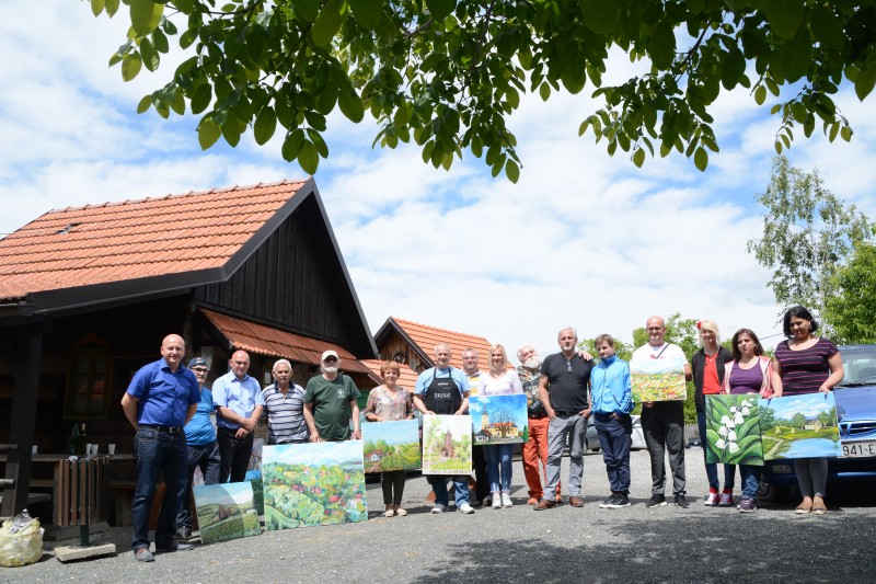 NAČELNIK I ZAMJENIK NAČELNIKA OPĆINE GORNJA STUBICA POSJETILI LIKOVNE UMJETNIKE NA LIKOVNOJ KOLONIJI U ETNO SELU 