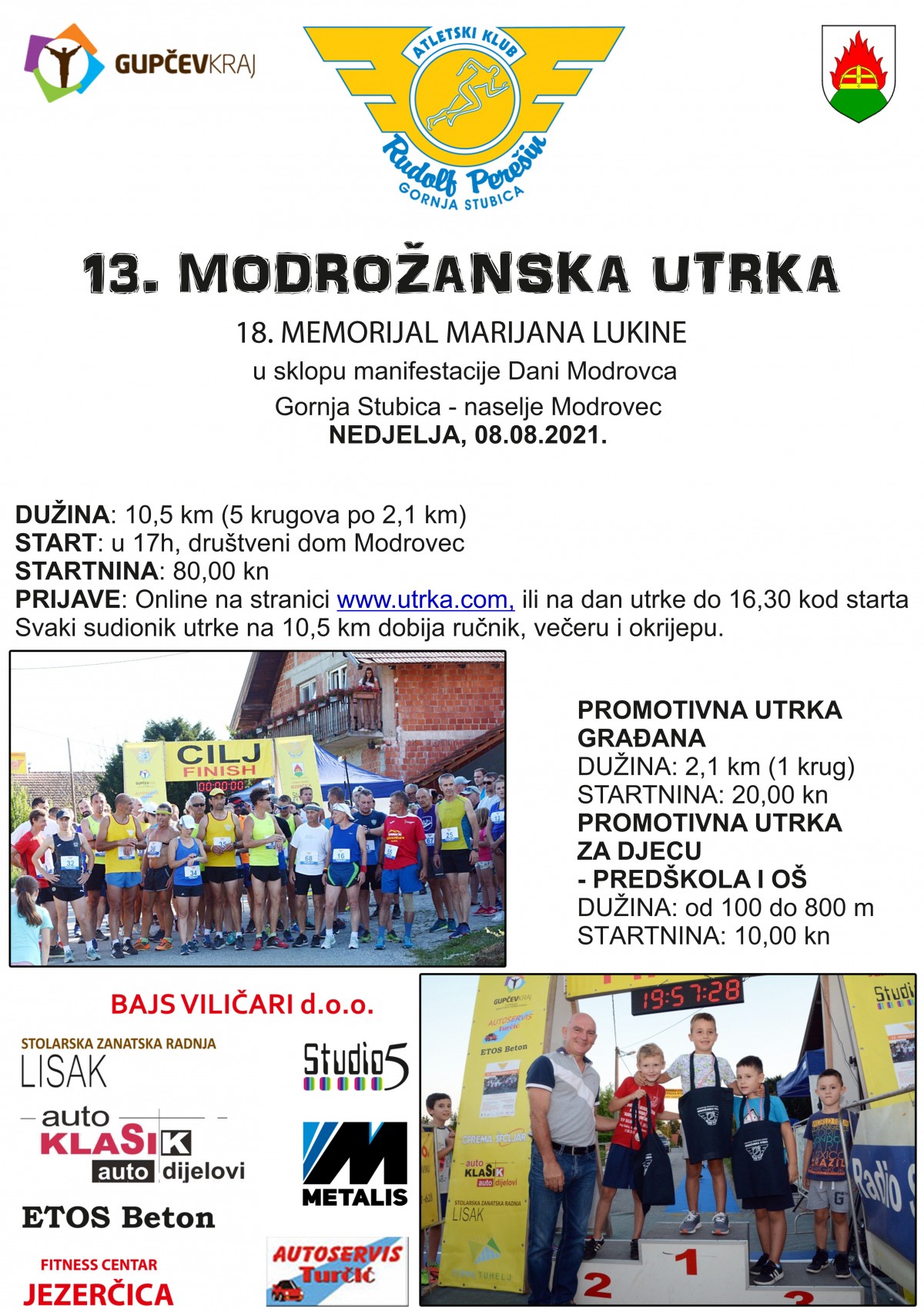 Pozivamo Vas na 13. Modrožansku utrku