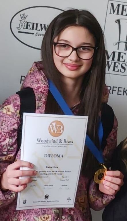 Katja Hren iz Gornje Stubice osvojila prvo mjesto na Međunarodnom natjecanju puhača u Varaždinu